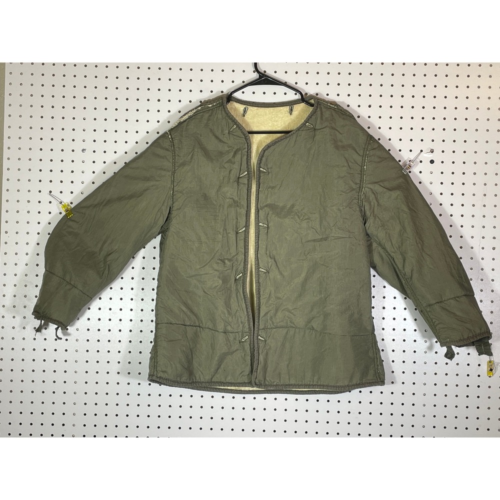 Vintage M-1951 Military Quilted Field Jacket Liner Olive Drab Green Mens Large L
